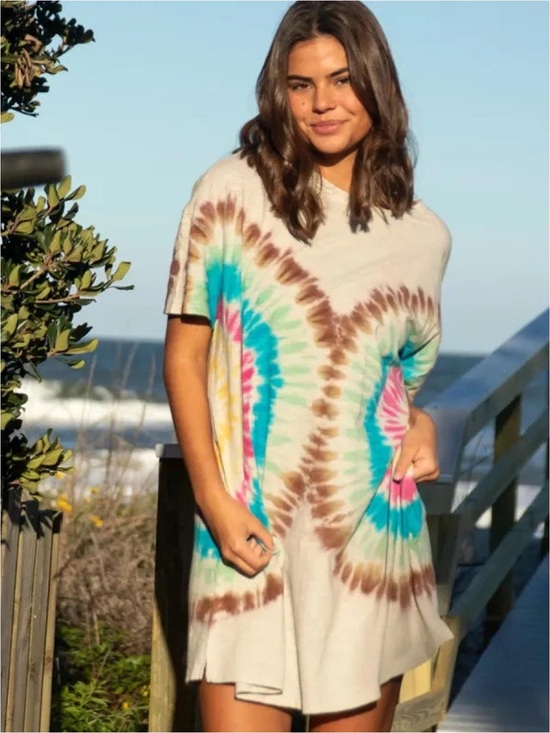 NATURAL LIFE Tops - Natural Life Tye Dyed Tunic or Night Shirt oversized XS